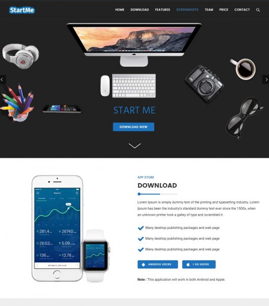 Mobile App Landing
